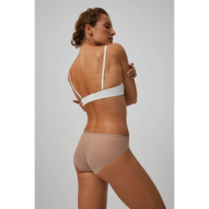 Slip in tulle di visone