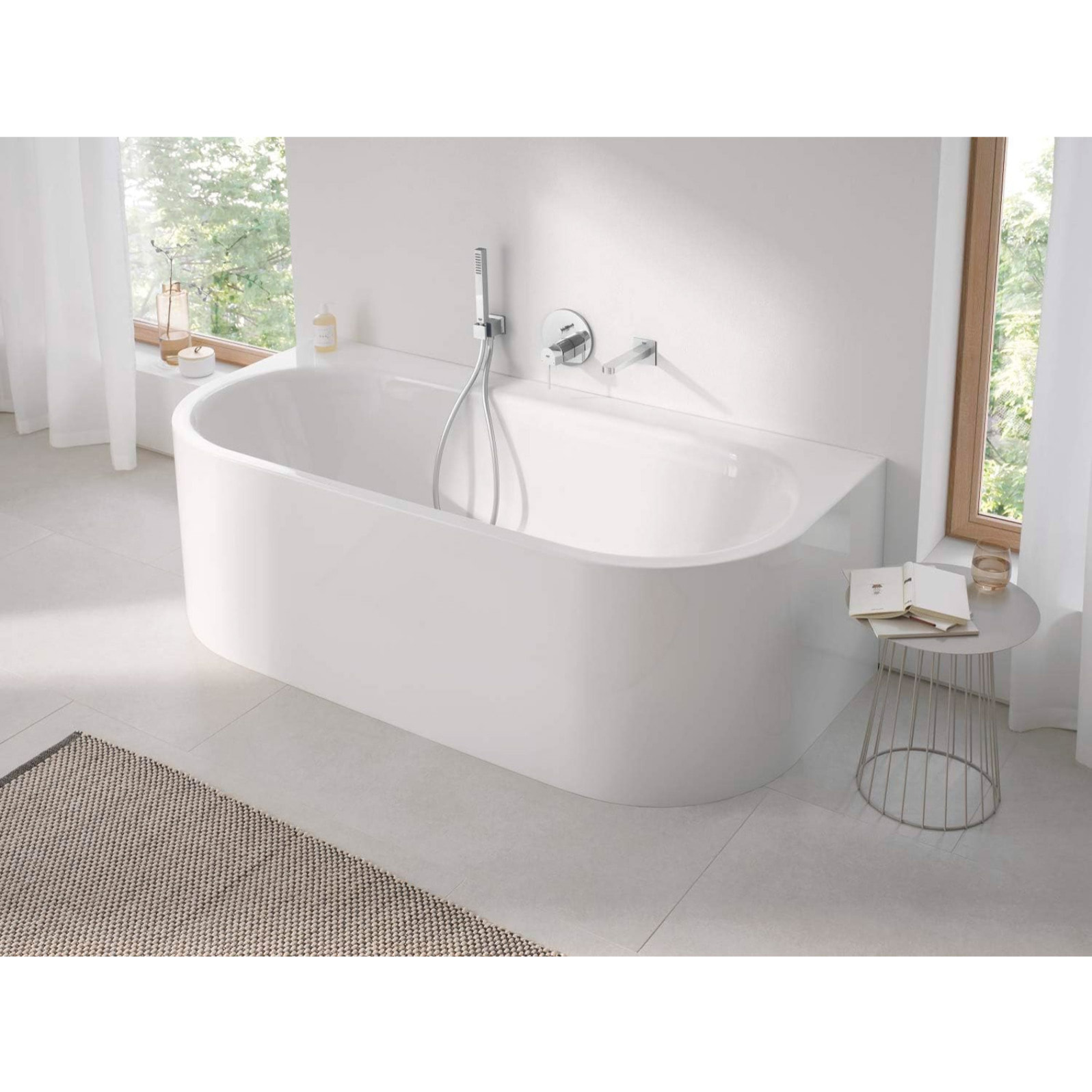 GROHE Euphoria Cube Stick avec pommeau de douche 1 jet, support mural et flexible SilverFlex 1.25m