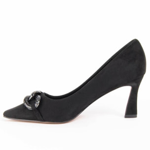 Zapato De Tacón - Negro - Altura: 7 Cm