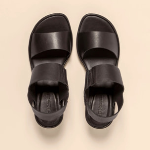 Sandalias con tacón N885 SOFT NAPPA BLACK/ FLORA color Black