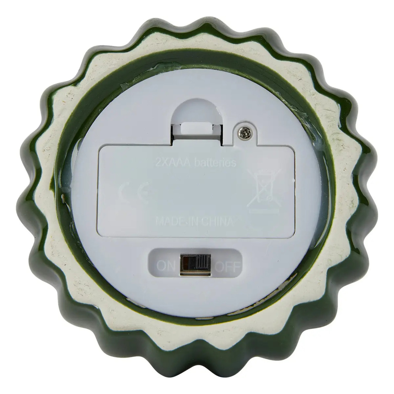 Lampe à poser led "Cactos" vert H15,2cm