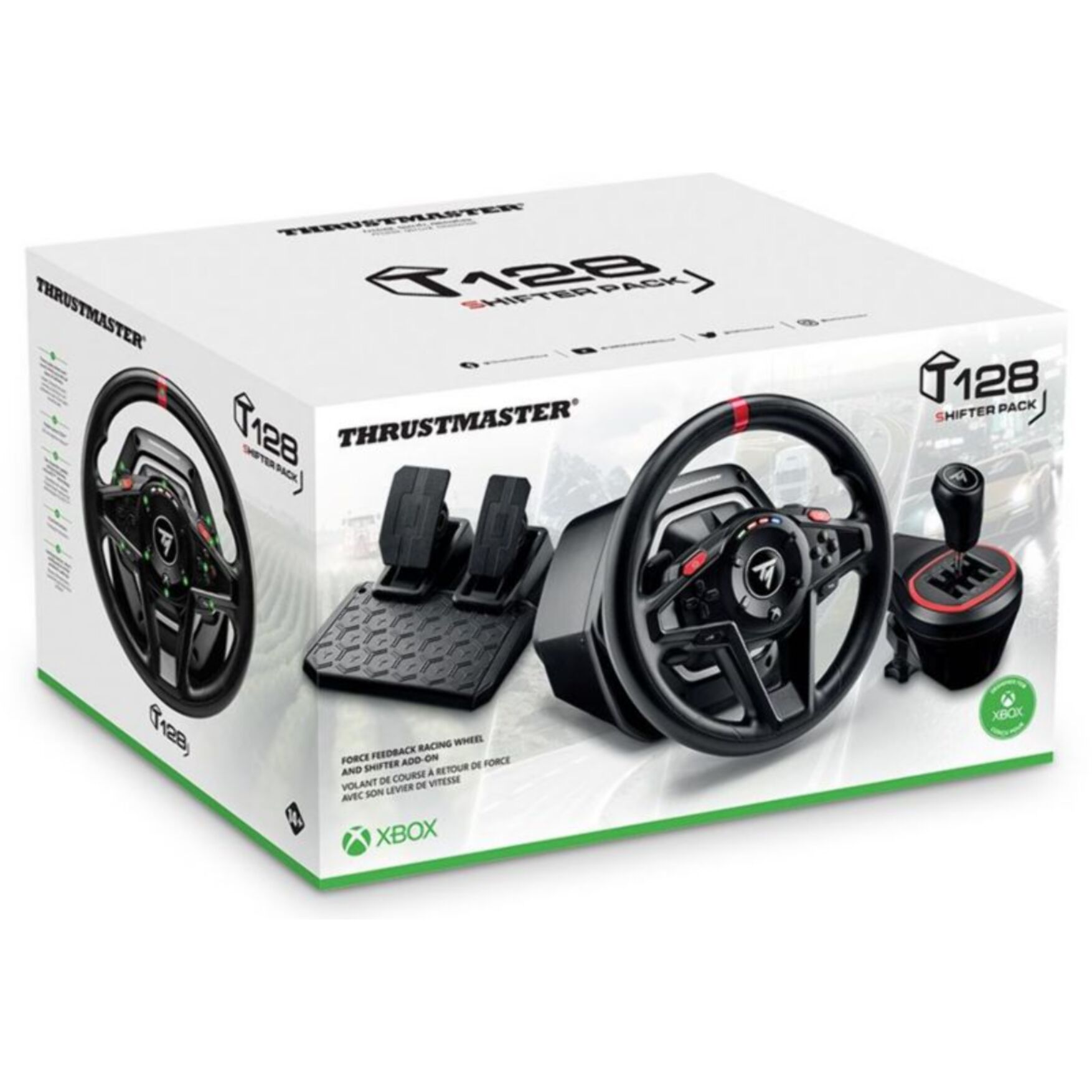 Volant + Levier de vitesses + Pédalier THRUSTMASTER T128 X SHIFTER PACK