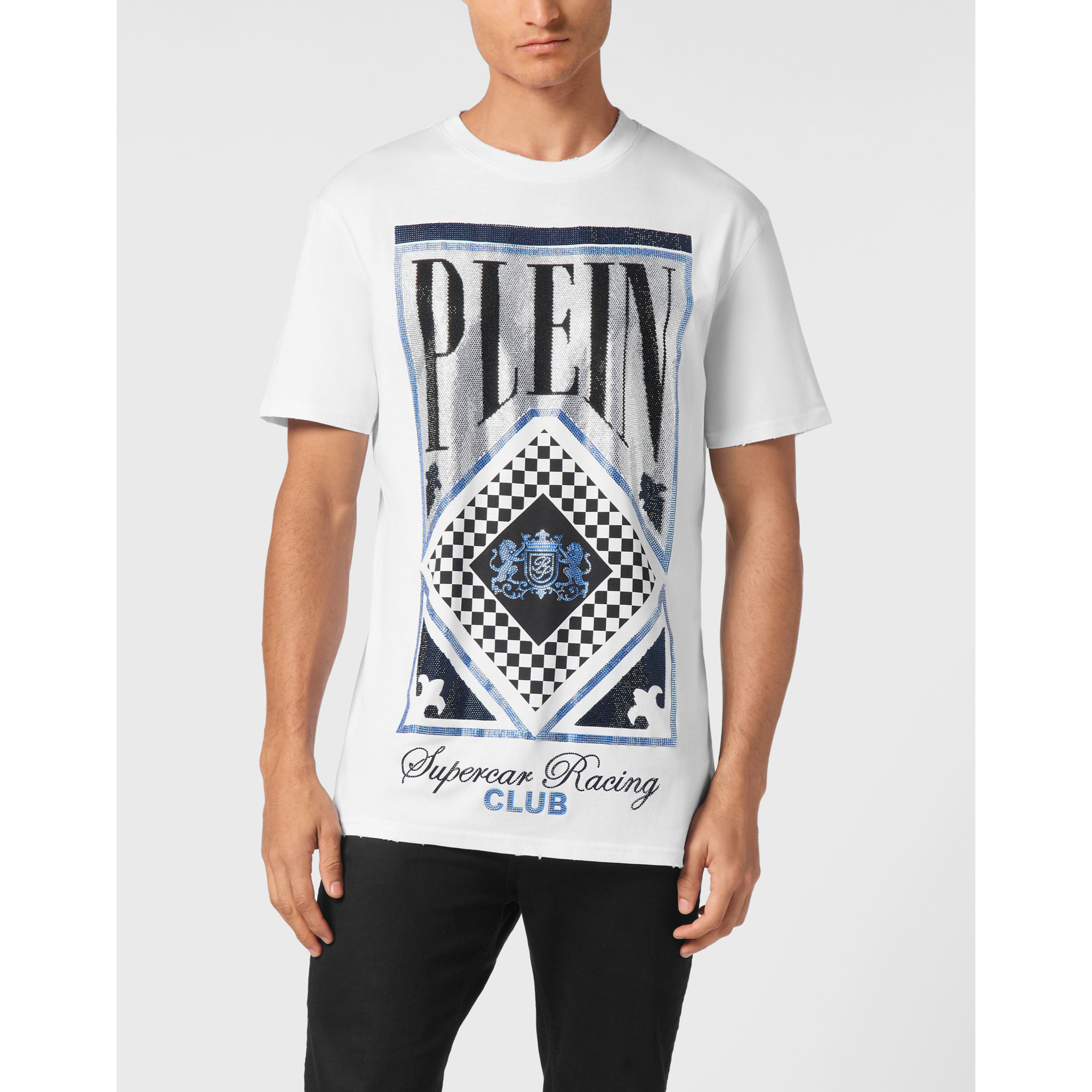 PHILIPP PLEIN T-Shirt Round Neck RACING