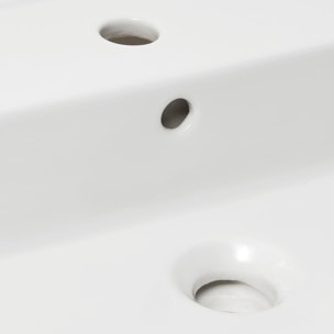 Vasque à poser 80,5 x 46,5 cm - blanc brillant - sans trop-plein - Infinitio SAT