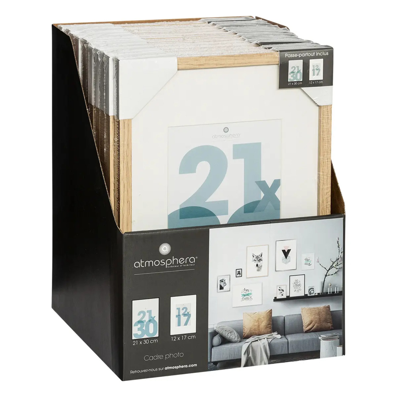 Cadre photo "Manu" bois 21x30cm