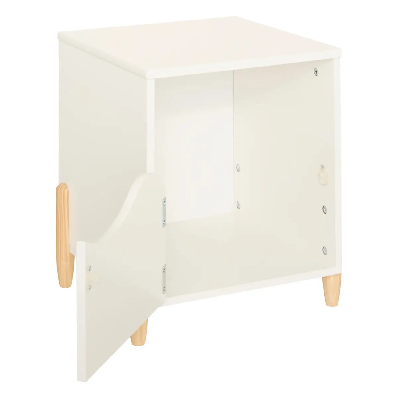 Table de chevet enfant Douceur blanc 35,5x40cm