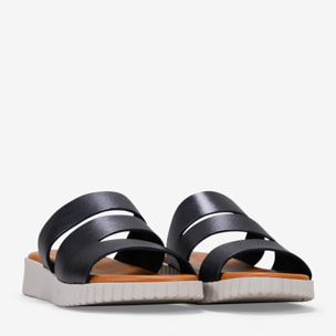 Sandalias con cuña plomo destalonadas