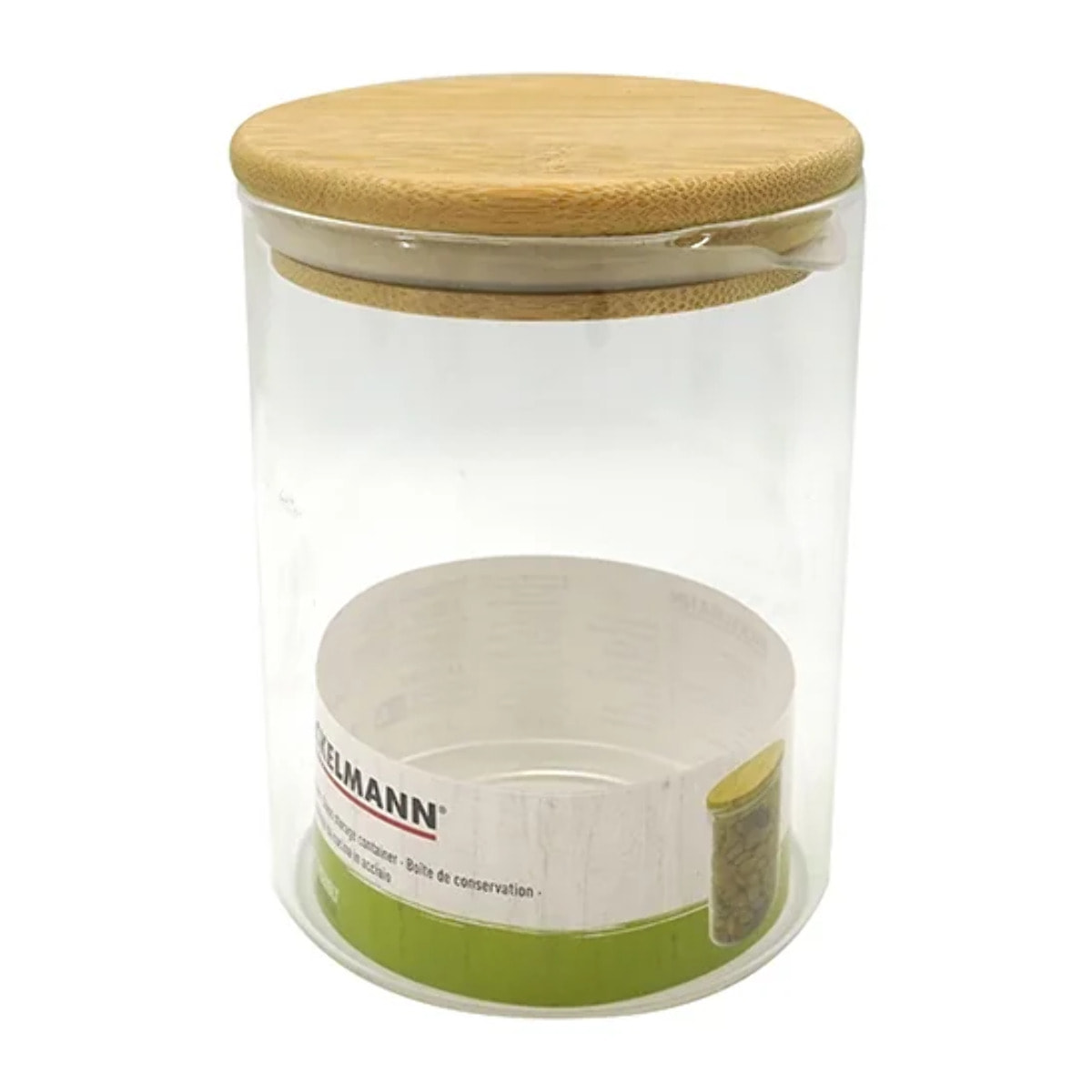 Boîte de conservation en verre avec couvercle en Bambou Fackelmann Nature