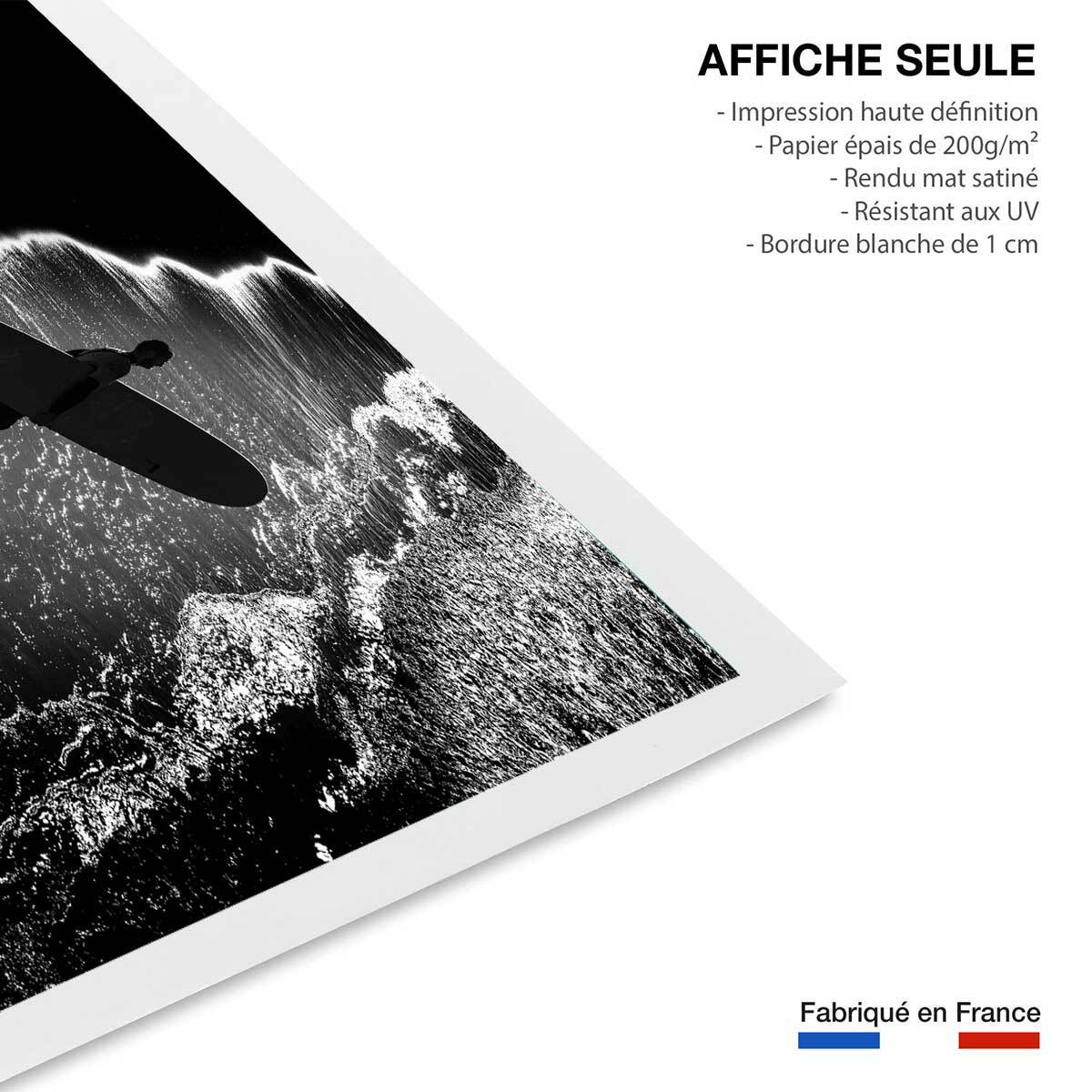 Poster surf contraste Affiche seule
