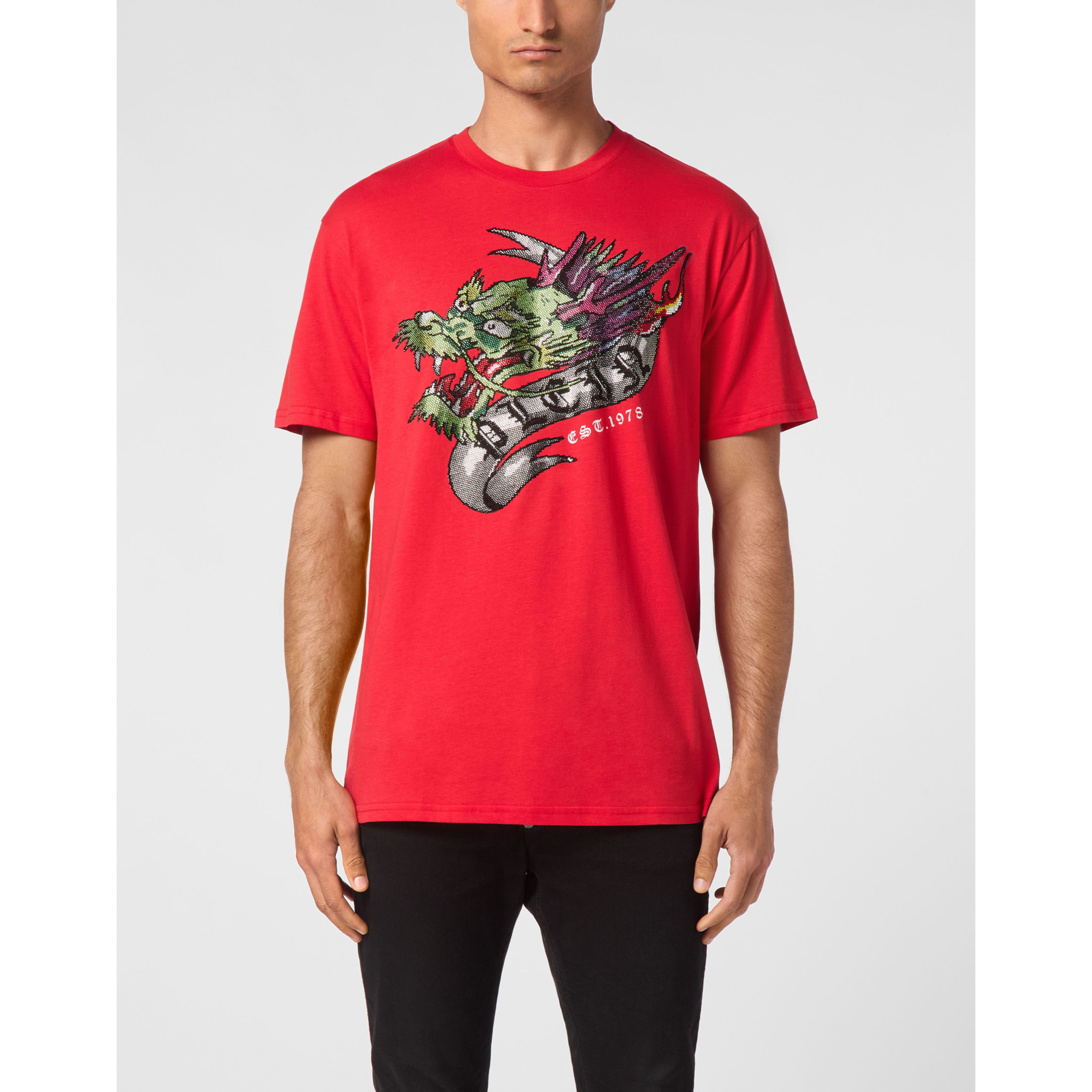 PHILIPP PLEIN Camiseta Cuello Redondo TATTOO