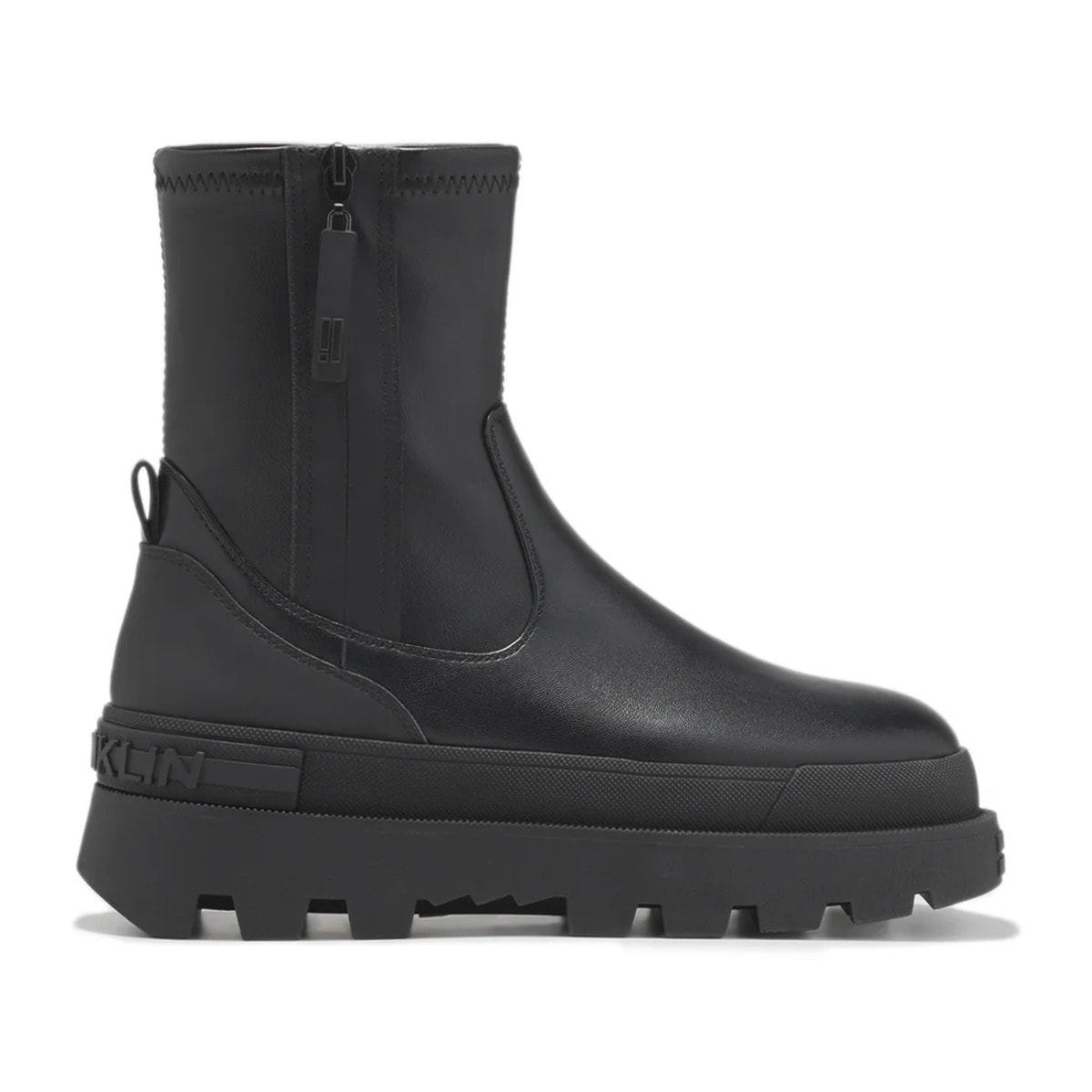 Botas de Mujer Corte Medio All Track Zip Negro