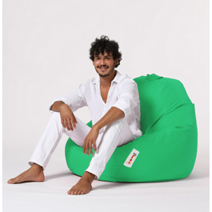 Pouf poire d'extérieur 130x115cm vert KAYAR