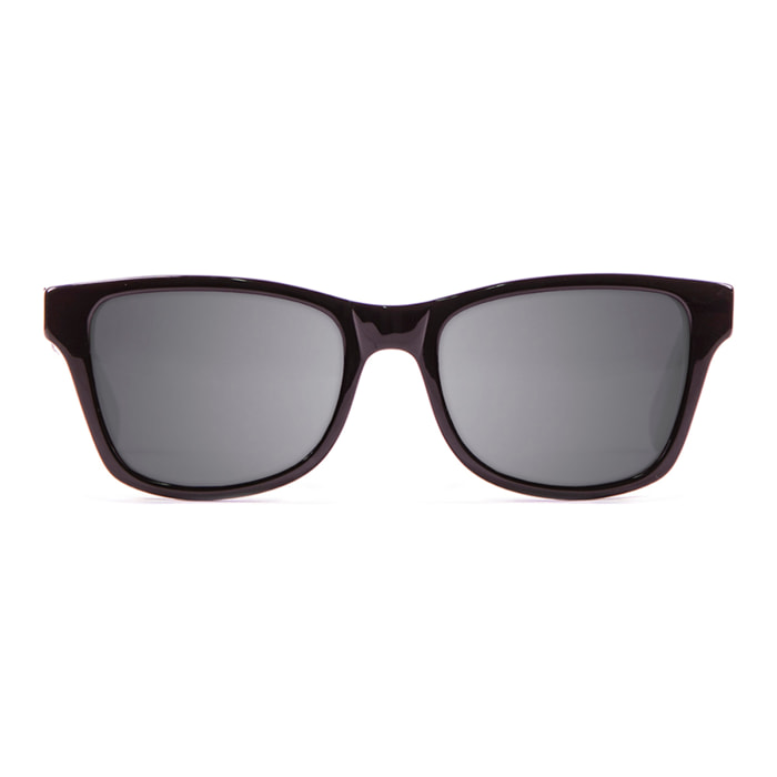 Gafas de sol LENOIR MARIUS - Negro brillante, patilla de ébano y plata / Gris
