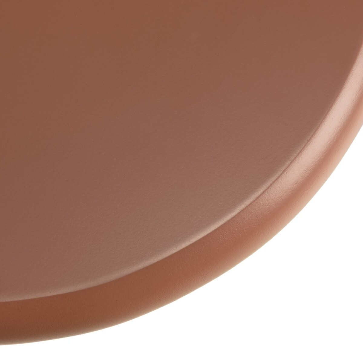 AGATHE - Table d'appoint ronde en bois peint terracotta D40cm