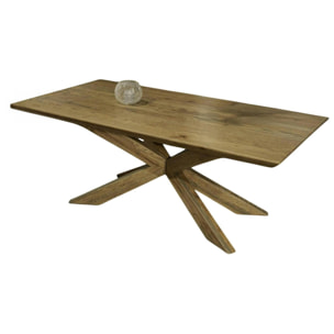 Table basse en chêne 120 cm MANHATTAN