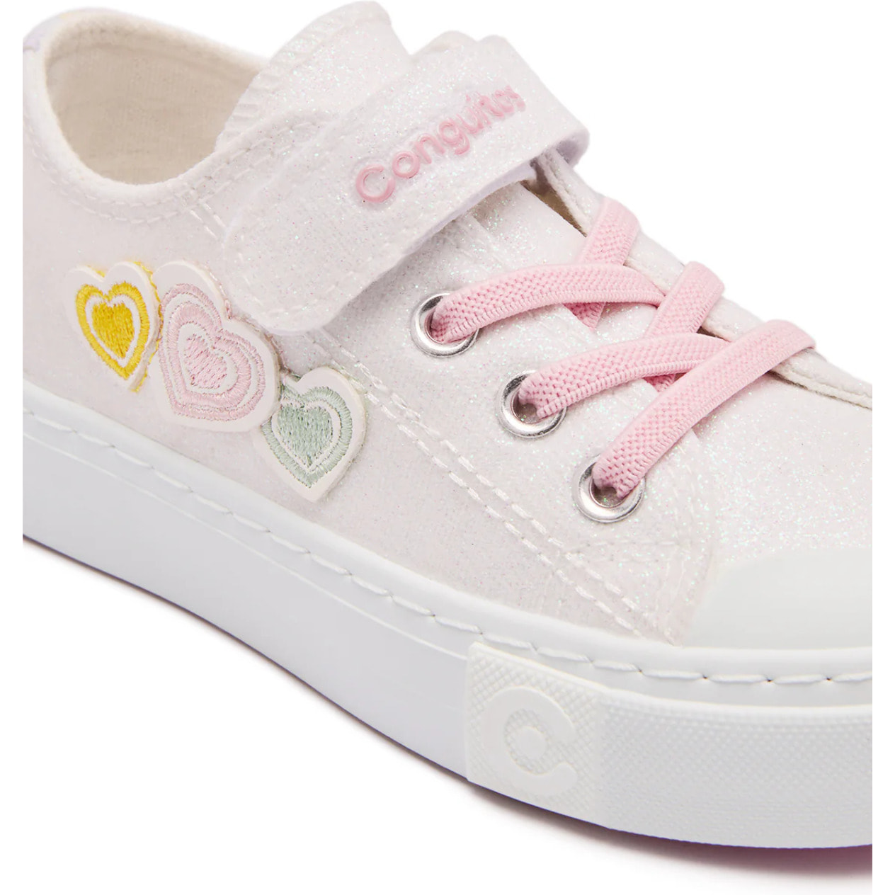 Zapatillas Multi Glitter Hearts de Niña