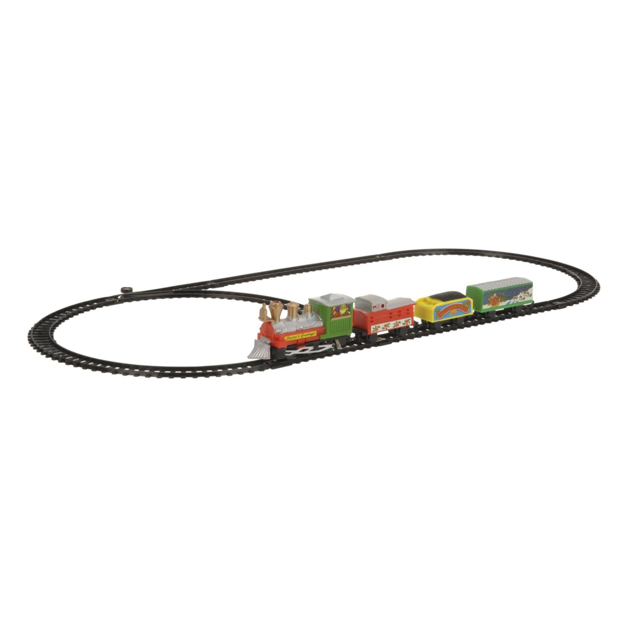 Juego de tren de navidad de 9 piezas con vía de 180cm