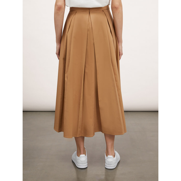 Motivi - Gonna midi con pieghe a soffietto - Beige