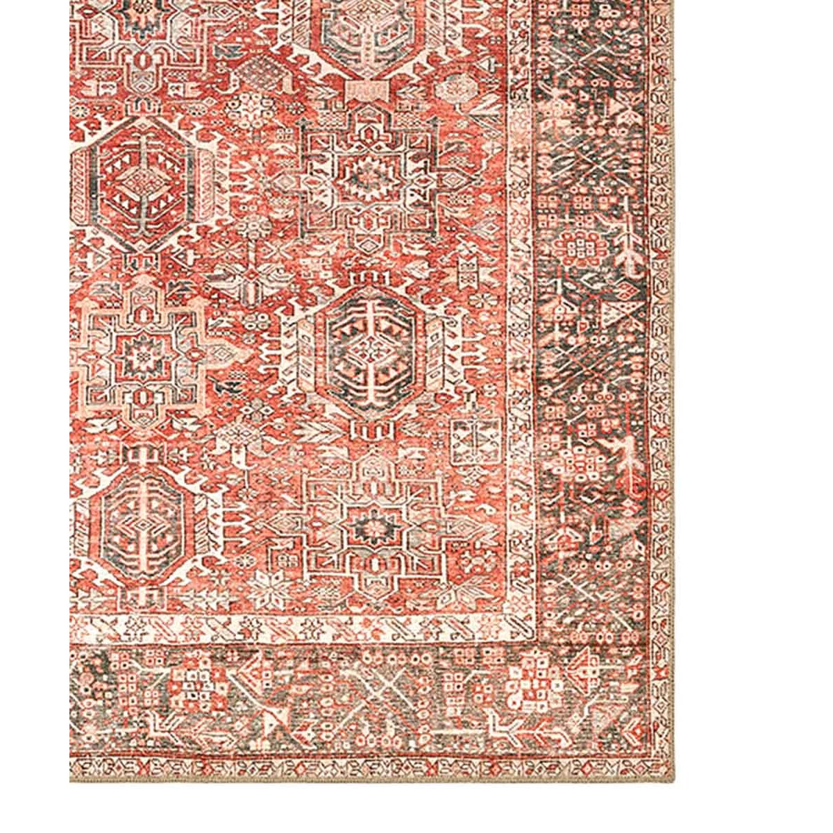 Tappeto Salotto Soggiorno Classico Orientale Rosso