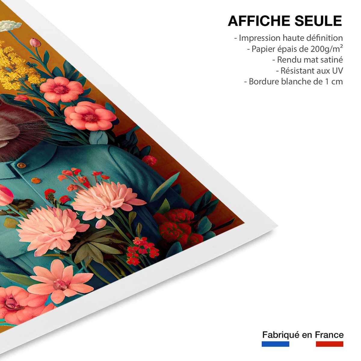 Affiche enfant m. lapin de pâques  Affiche seule