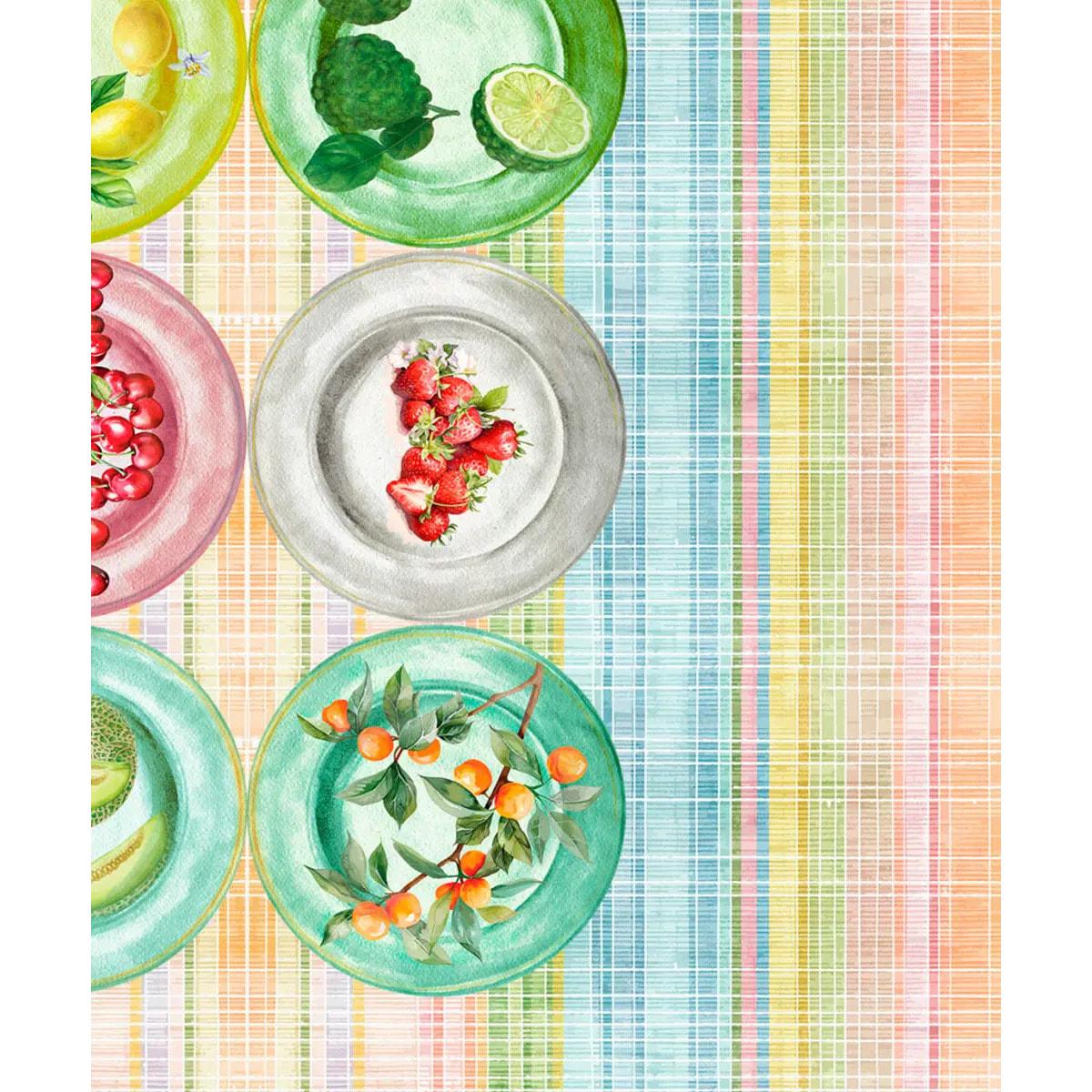 Tovaglia floreale lavabile 100% cotone PICNIC