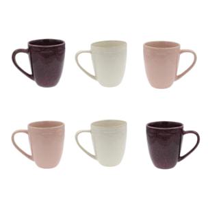 Lot de 6 mugs, TERRA