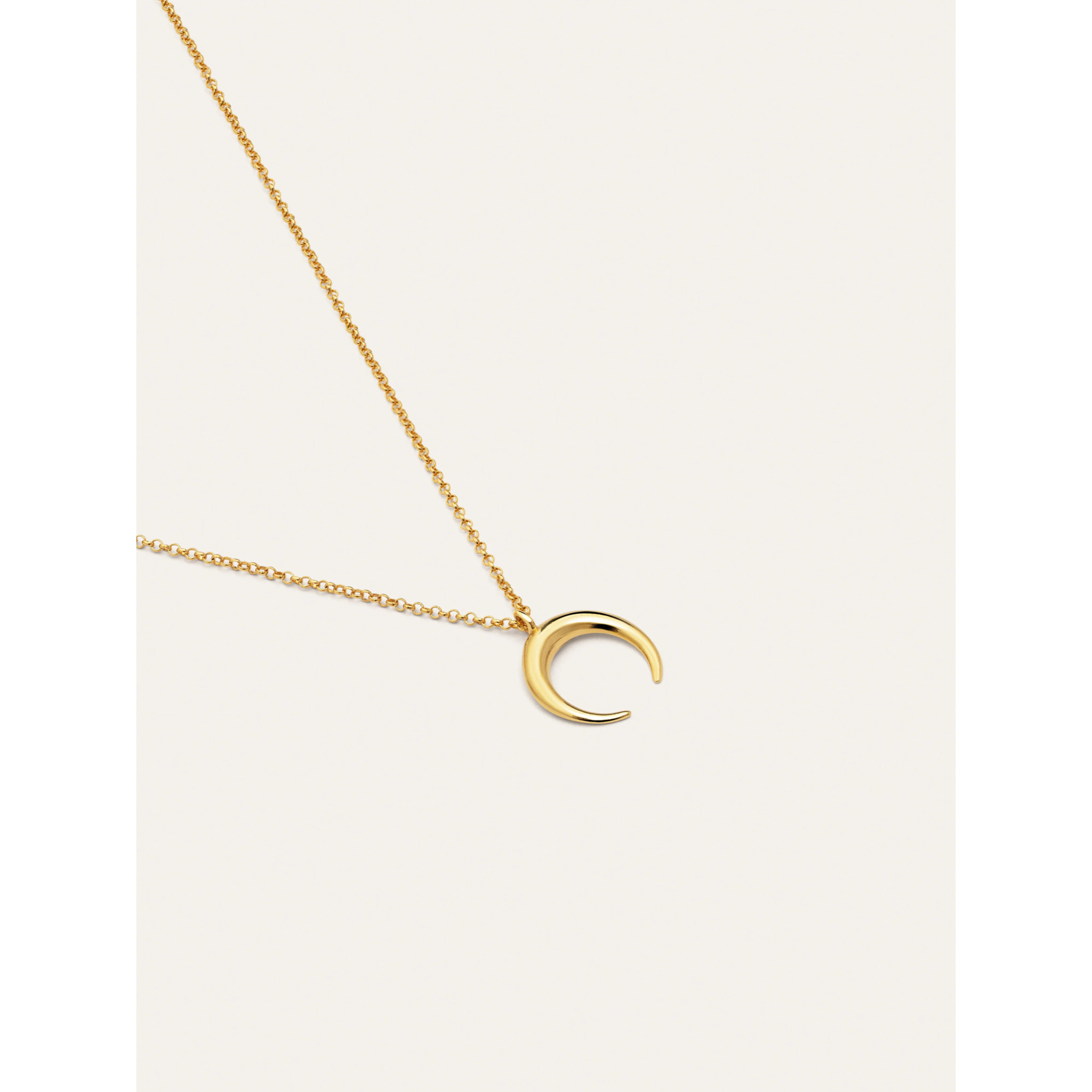 Collar Moonset Plata Baño Oro