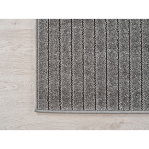 ALVORA - Tapis intérieur/extérieur gris à motif graphique