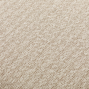 Pouf blanc en tissu avec rangement pour coussins ou plaids