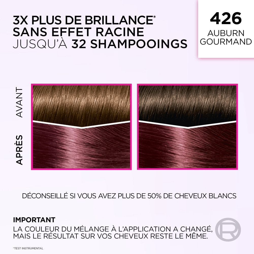 L'Oréal Paris Casting Crème Gloss Coloration 4.26 Auburn gourmand