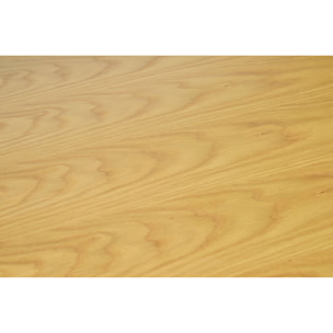 Table à manger carrée scandinave bois clair chêne L140 cm LEENA