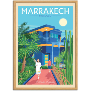 Affiche - Marrakech - Olahoop Travel Posters