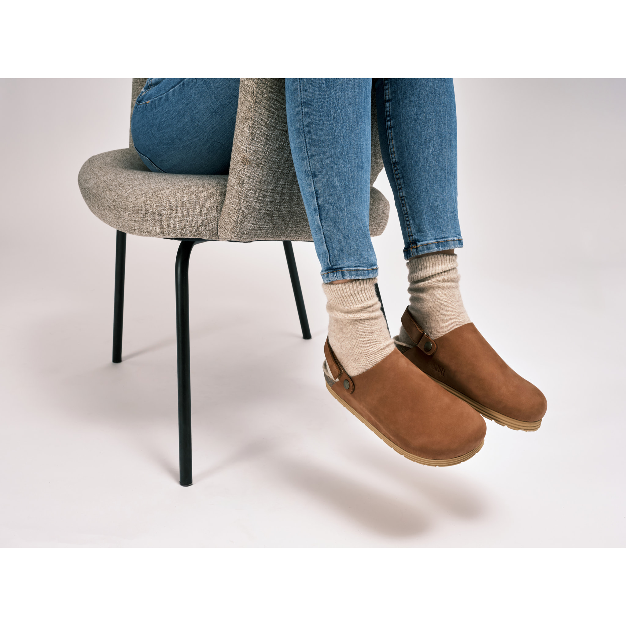Sabot Mandèl Nubuck Marrone