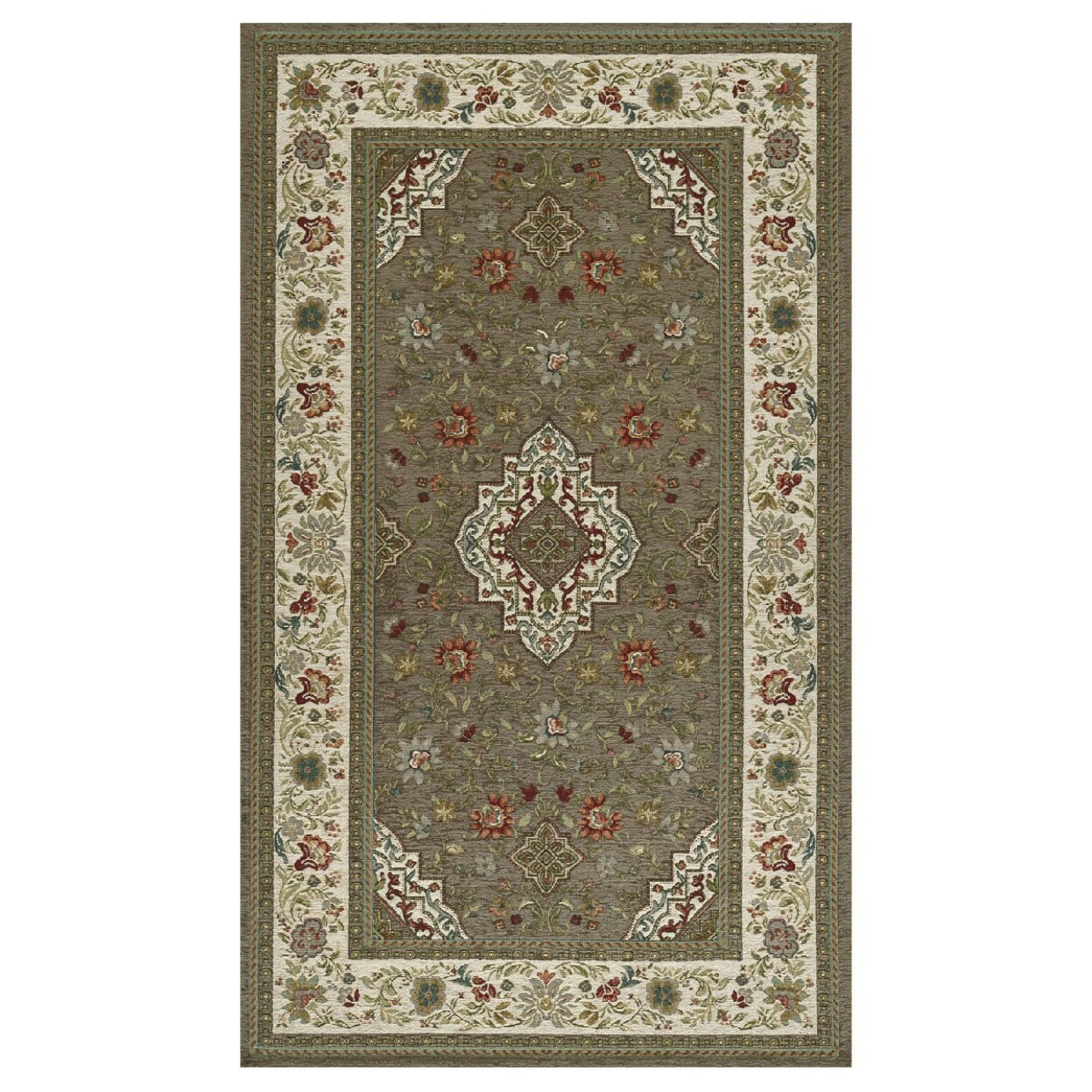 Tappeto Orientale Salotto TABRIZ Color Fango