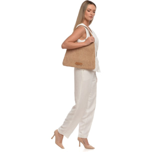 Borsa da mare Carla Ferreri Cammello