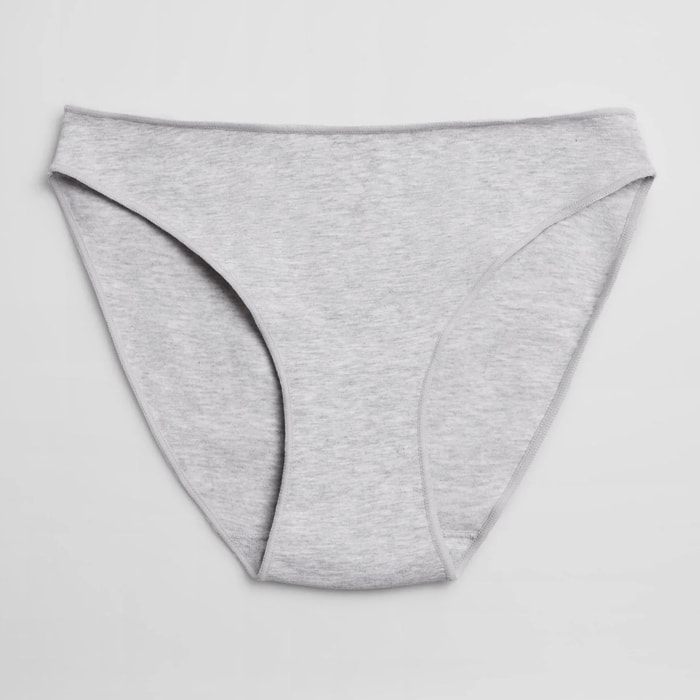 Mini slip in cotone grigio