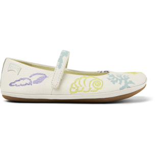 Bailarinas - CAMPER Right - Blanco - Cuero liso