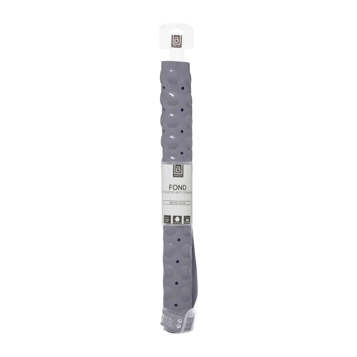 Tapis anti-dérapant 54x54cm gris
