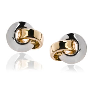 Pendientes acabados en oro amarillo de 18K