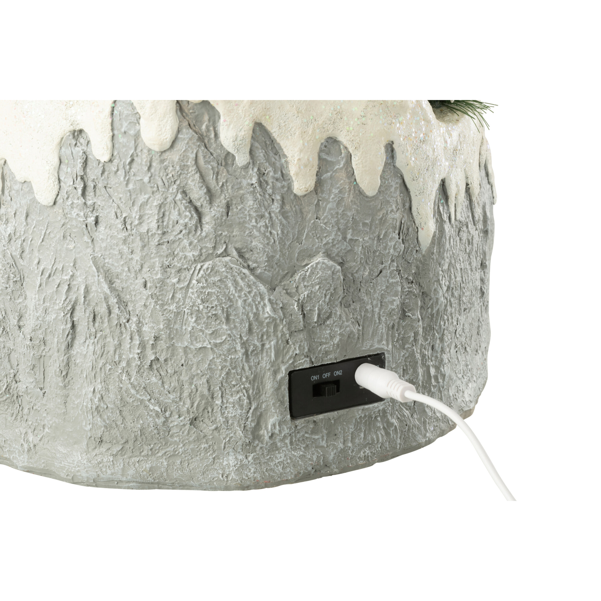 J-Line décoration Village Train - polyrésine - mix