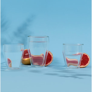 TITLIS: Set 2 verres double paroi, empilable, 0.25 l 0.25 L