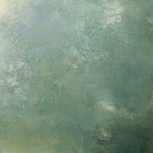 Affiche Brume verte Affiche + cadre en bois - Chêne