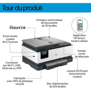 Imprimante jet d'encre HP OfficeJet Pro 8134e/8135e