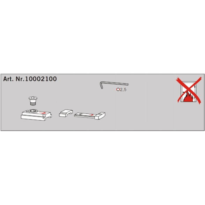 Dispositif d'arrêt mécanique RF pour TS90 DORMA - 10002100