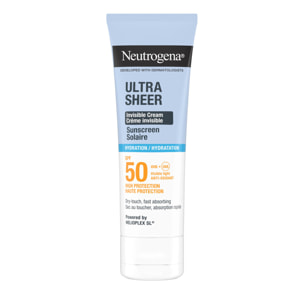 Ultra Sheer SPF 50 - Crème Solaire Visage Invisible Ultra Sheer Hydratation 50ml