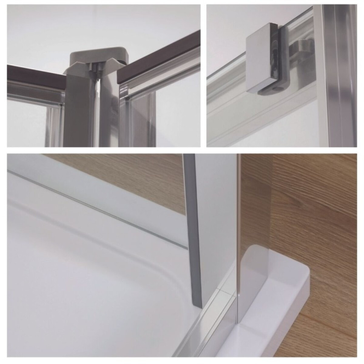 Porte pivotante 90 cm chromé JACOB DELAFON Serenity