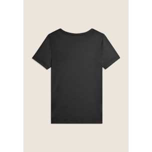 T-shirt manica corta con strass a forma di taschino FREDDY