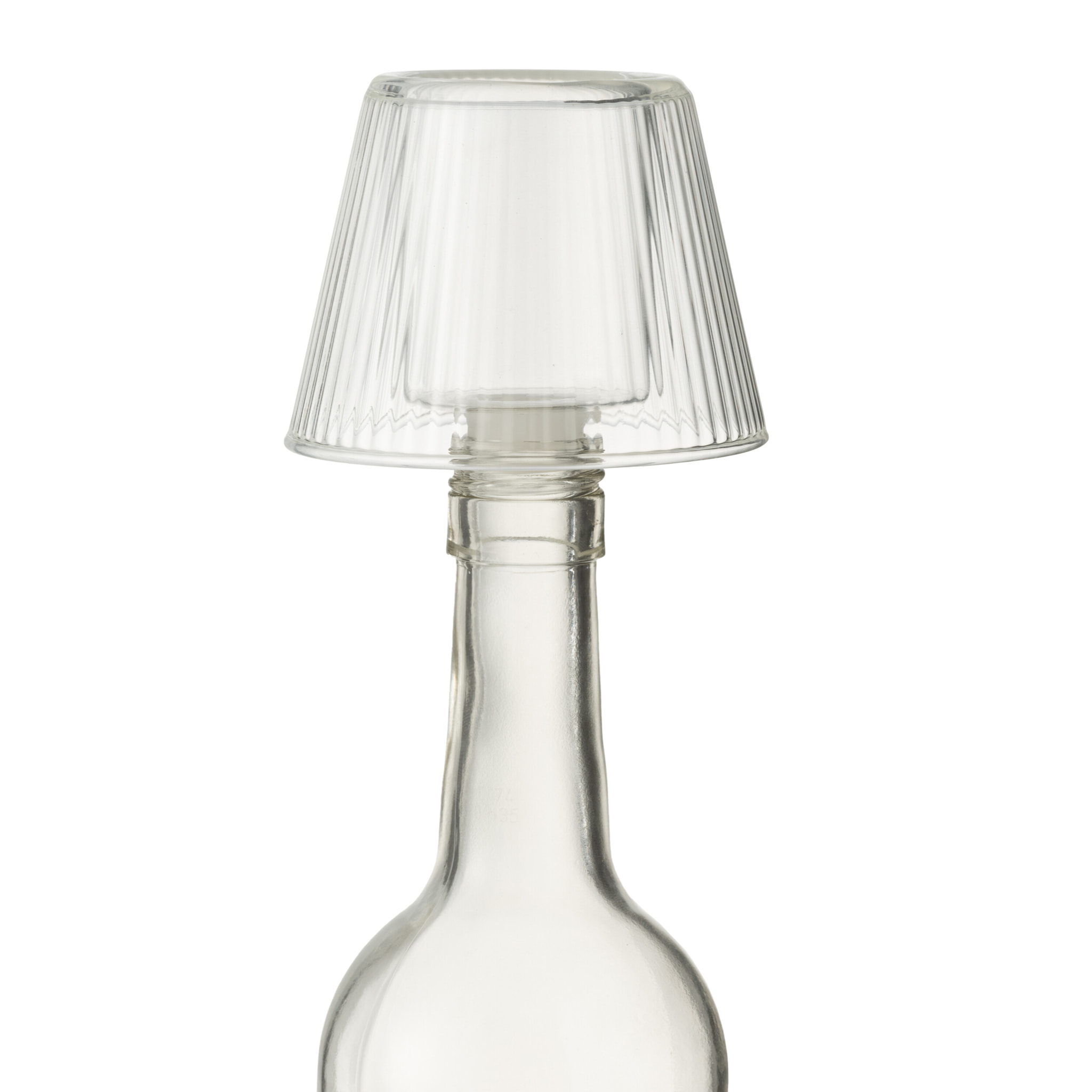 J-Line bougeoir Chapeau - verre - transparent