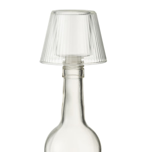 J-Line bougeoir Chapeau - verre - transparent