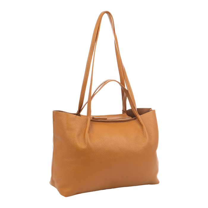 Battaglia Bolso tote Mujer. Piel auténtica Dollaro.